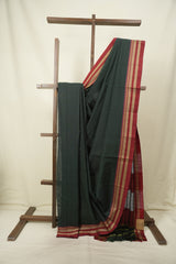 Green Cotton IIkal Saree - SRGCIS1104
