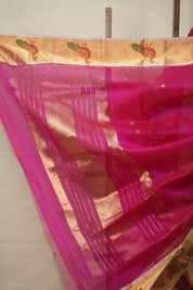 Dual Tone Aboli Pink Chanderi Silk Saree - SRDTAPCSS506