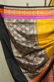 Yellow Banarasi Silk Saree - SRYBSS956