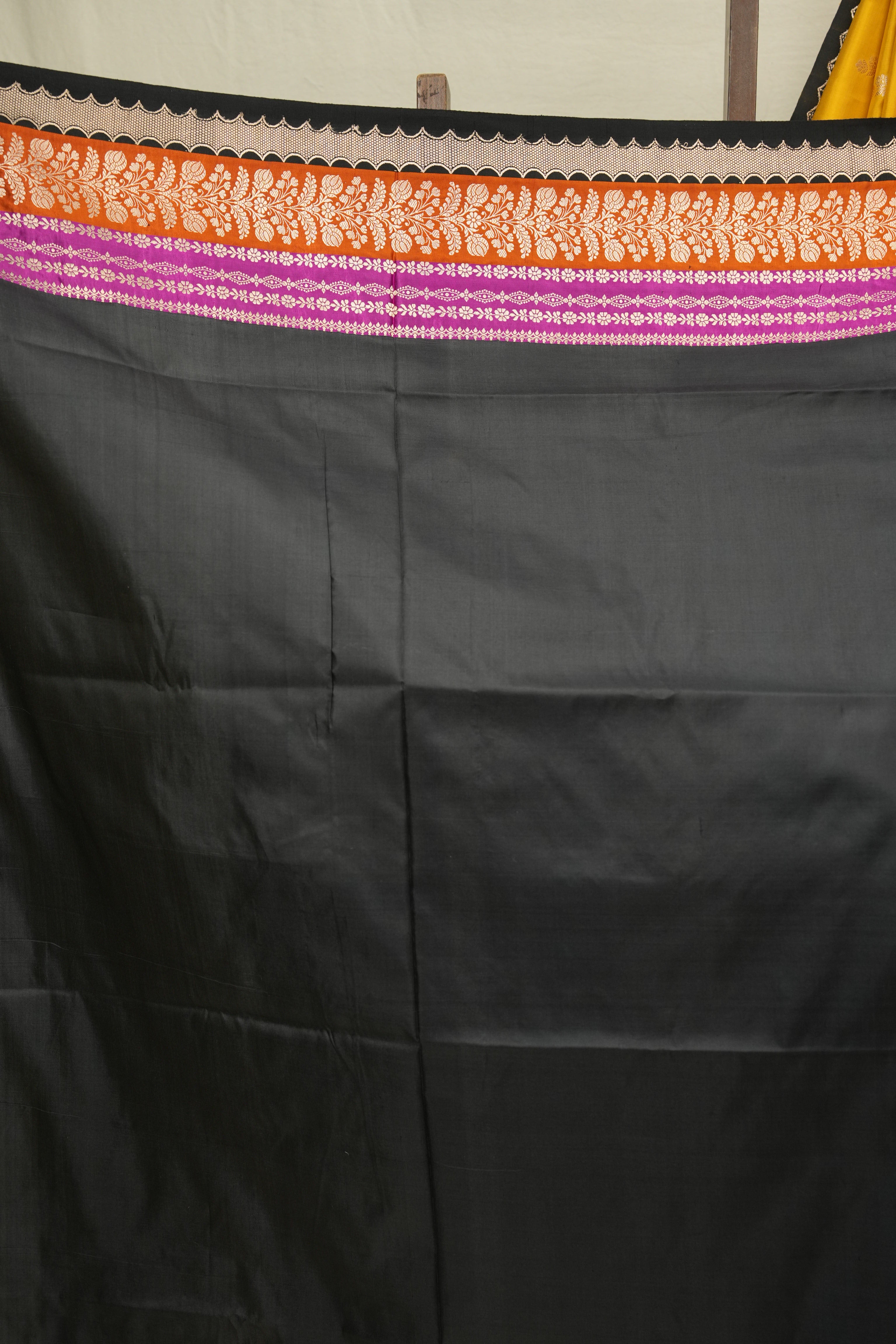 Yellow Banarasi Silk Saree - SRYBSS956