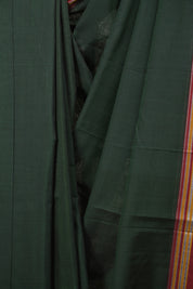 Green Cotton IIkal Saree - SRGCIS1104