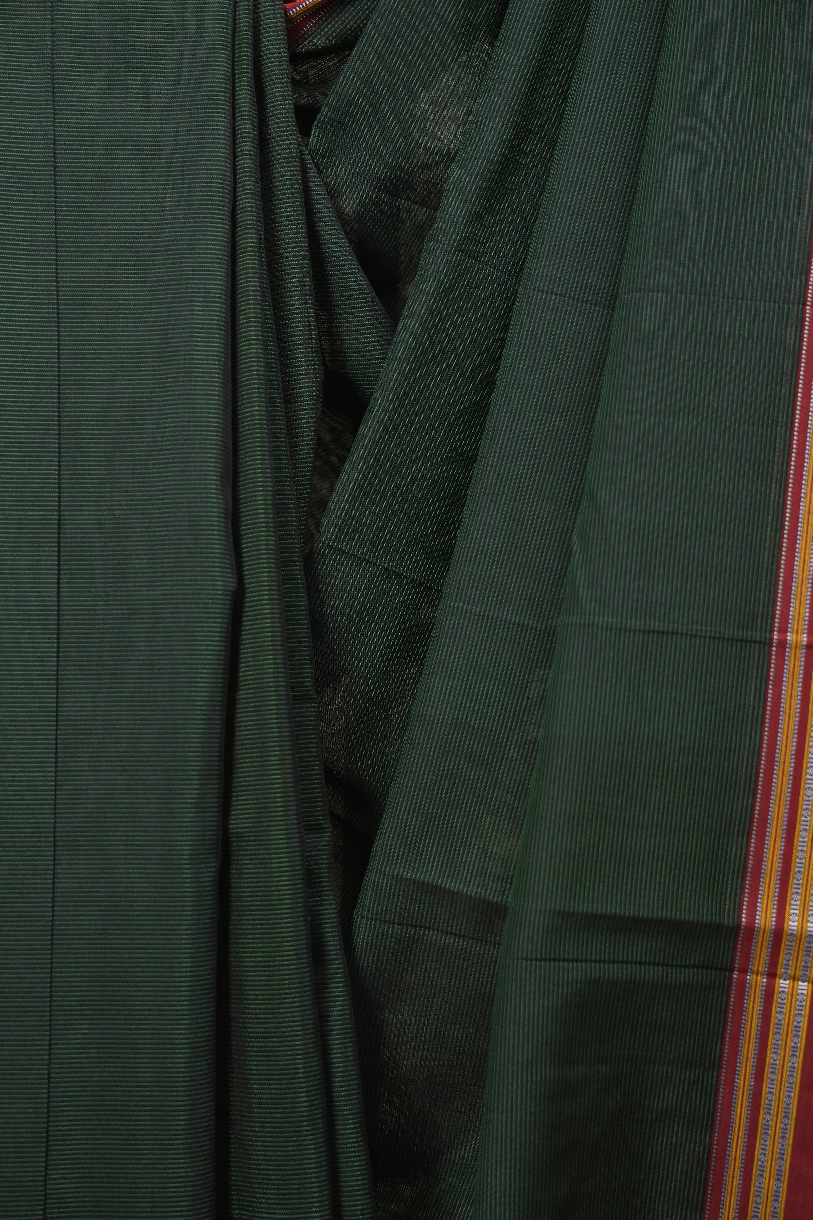 Green Cotton IIkal Saree - SRGCIS1104