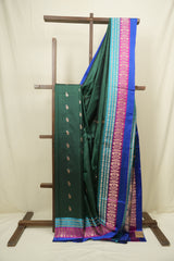 Green Banarasi Silk Saree - SRGBSS955