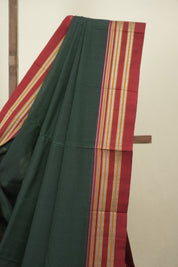 Green Cotton IIkal Saree - SRGCIS1104