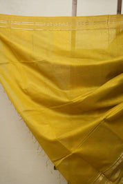Mustard Yellow Maheshwari Saree - SRMYMS940
