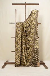 Black HBP Modal Silk Saree - SRBMSS75EX