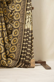 Black HBP Modal Silk Saree - SRBMSS75EX