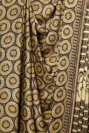 Black HBP Modal Silk Saree - SRBMSS75EX