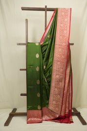 Mehendi Banarasi Silk Saree - SRMBSS954