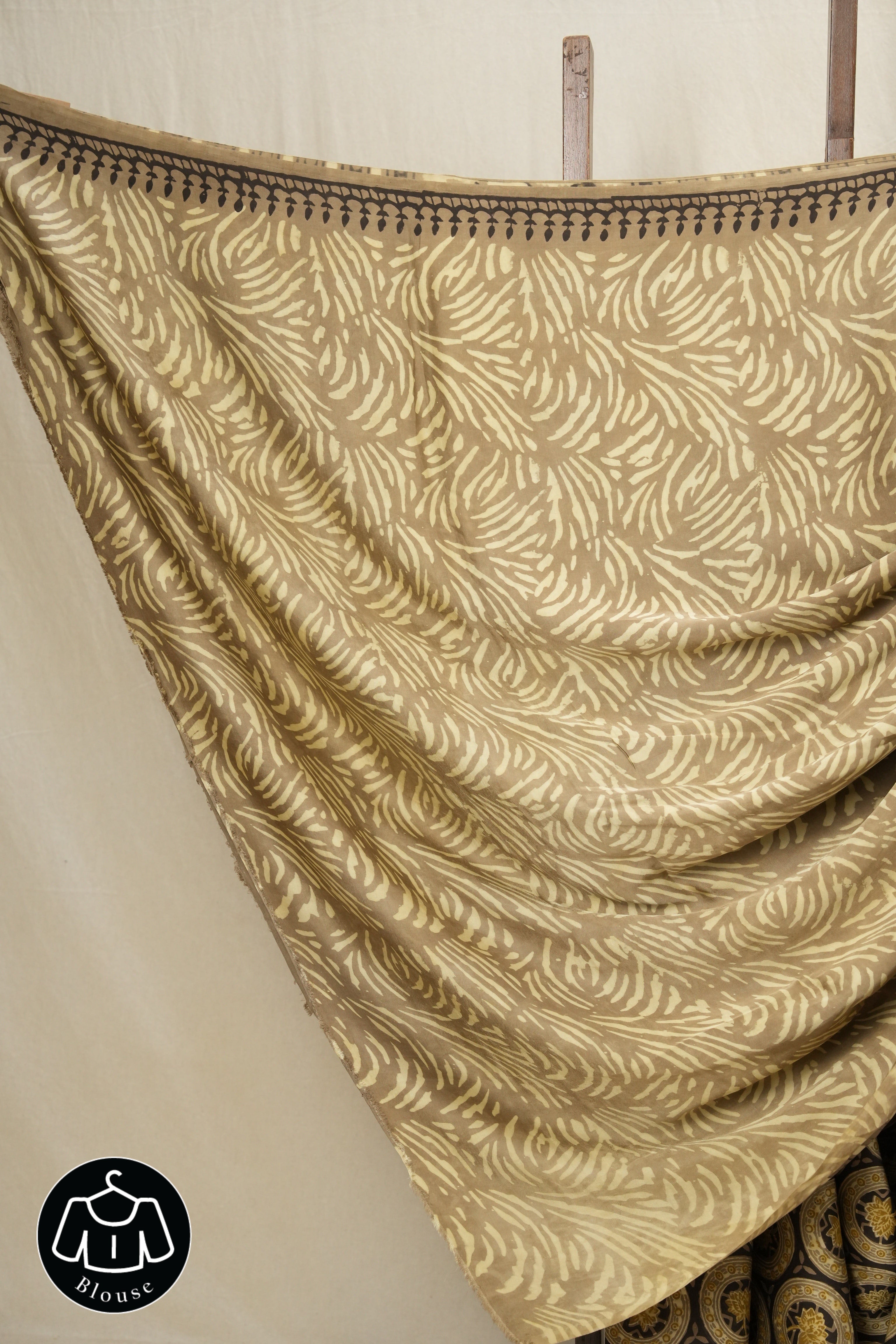 Black HBP Modal Silk Saree - SRBMSS75EX