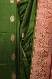 Mehendi Banarasi Silk Saree - SRMBSS954