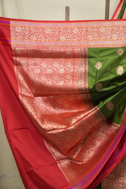 Mehendi Banarasi Silk Saree - SRMBSS954