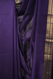 Purple Maheshwari Saree - SRPMS888