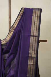 Purple Maheshwari Saree - SRPMS888