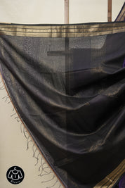 Purple Maheshwari Saree - SRPMS888