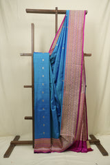 Blue Banarasi Silk Saree - SRBBSS952