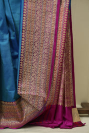 Blue Banarasi Silk Saree - SRBBSS952