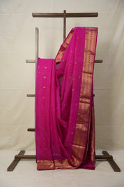 Deep Rani Pink Chanderi Silk Saree - SRDRPCSS502