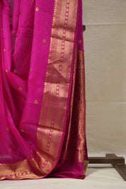 Deep Rani Pink Chanderi Silk Saree - SRDRPCSS502