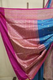 Blue Banarasi Silk Saree - SRBBSS952