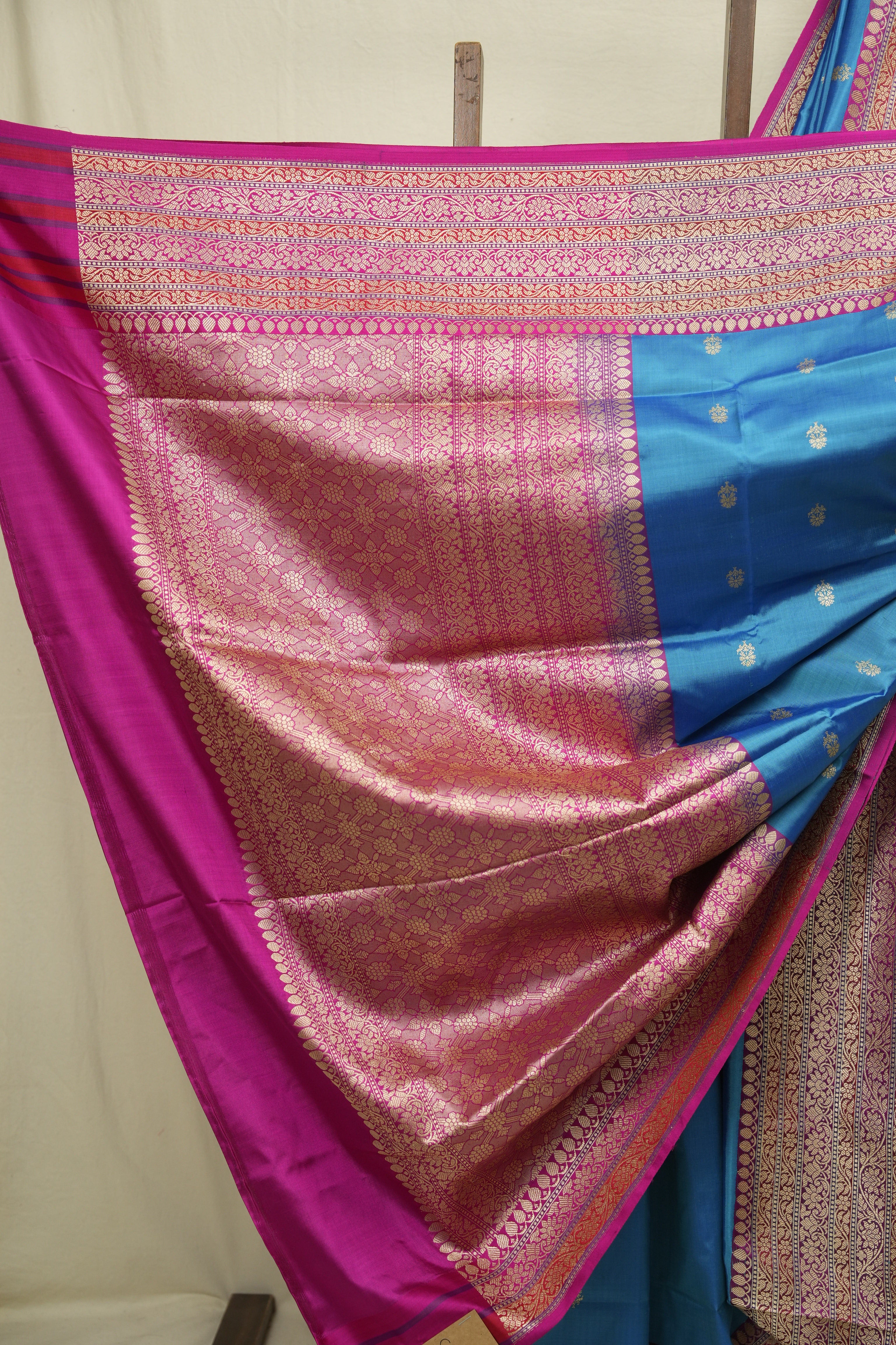Blue Banarasi Silk Saree - SRBBSS952