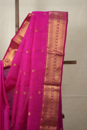 Deep Rani Pink Chanderi Silk Saree - SRDRPCSS502