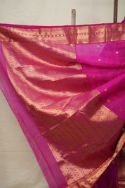 Deep Rani Pink Chanderi Silk Saree - SRDRPCSS502