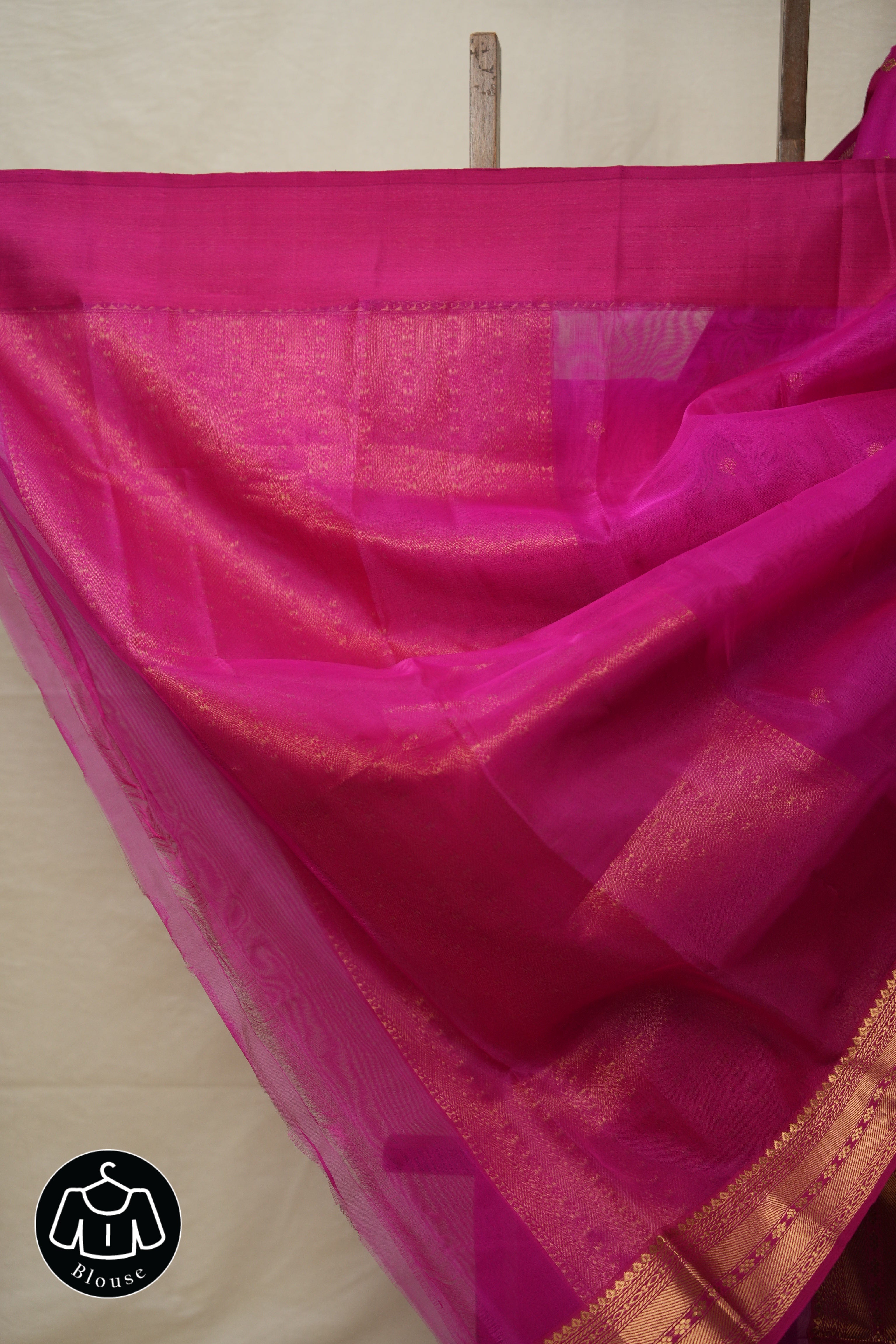 Deep Rani Pink Chanderi Silk Saree - SRDRPCSS502