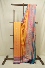 Yellow Banarasi Silk Saree - SRYBSS950