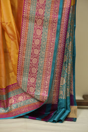 Yellow Banarasi Silk Saree - SRYBSS950