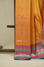 Yellow Banarasi Silk Saree - SRYBSS950