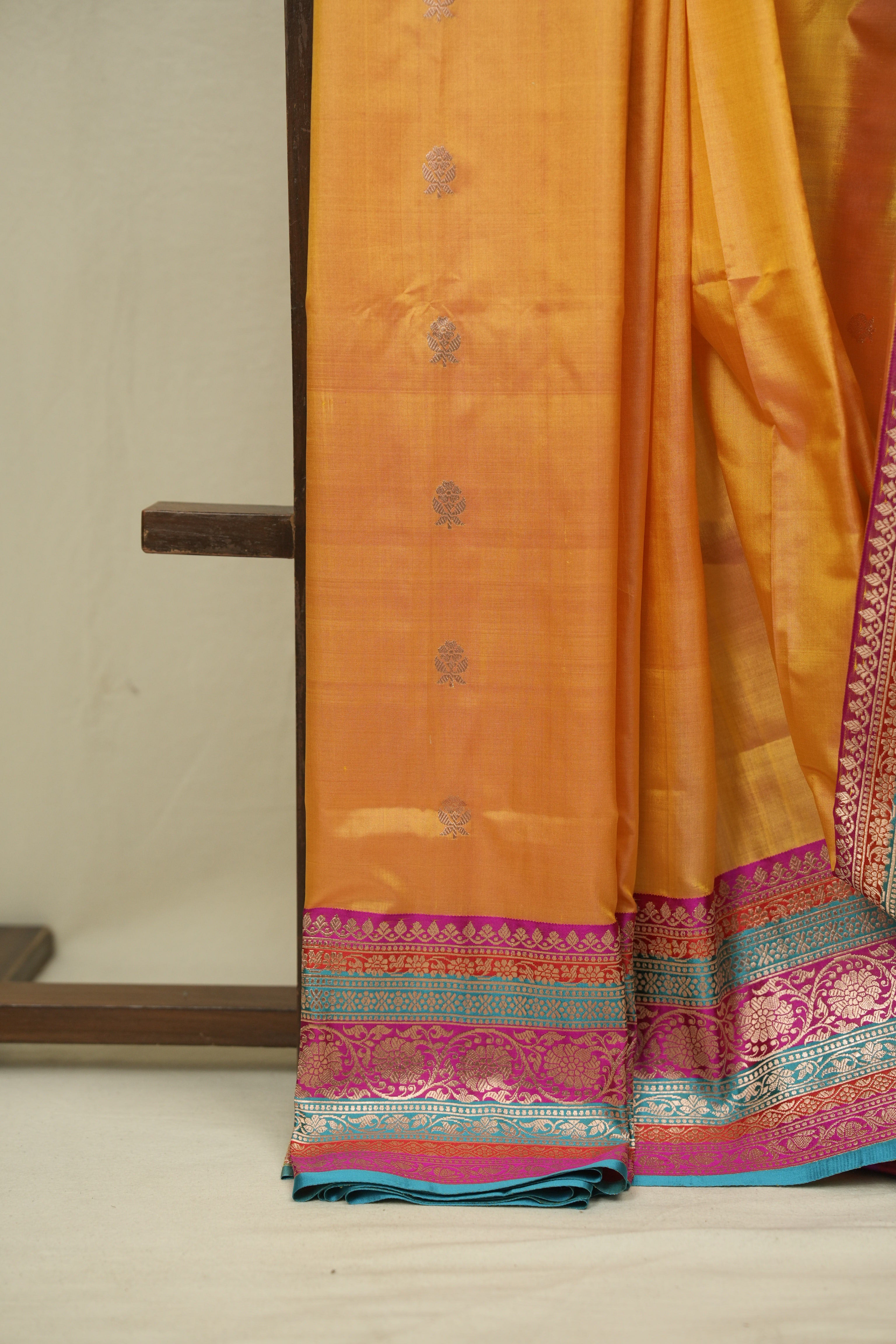 Yellow Banarasi Silk Saree - SRYBSS950
