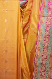 Yellow Banarasi Silk Saree - SRYBSS950