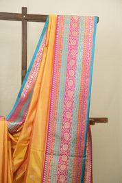Yellow Banarasi Silk Saree - SRYBSS950