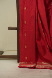 Red Silk Paithani Saree - SRRSPS816