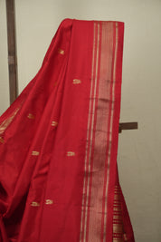 Red Silk Paithani Saree - SRRSPS816