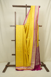 Lemon Yellow Banarasi Silk Saree - SRLYBSS948