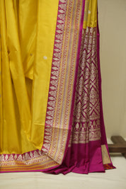Lemon Yellow Banarasi Silk Saree - SRLYBSS948