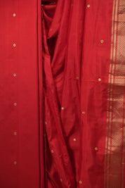Red Silk Paithani Saree - SRRSPS810