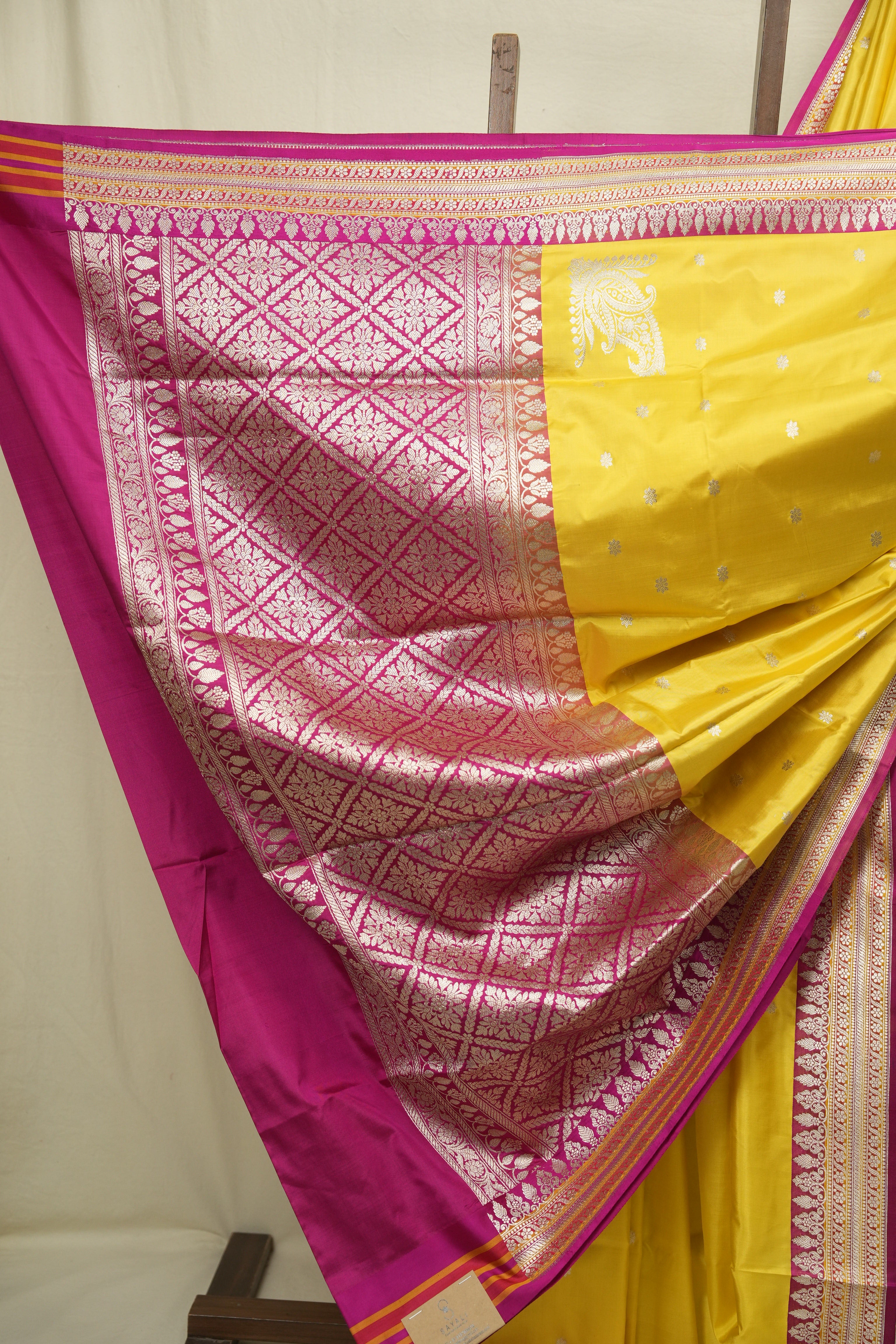 Lemon Yellow Banarasi Silk Saree - SRLYBSS948