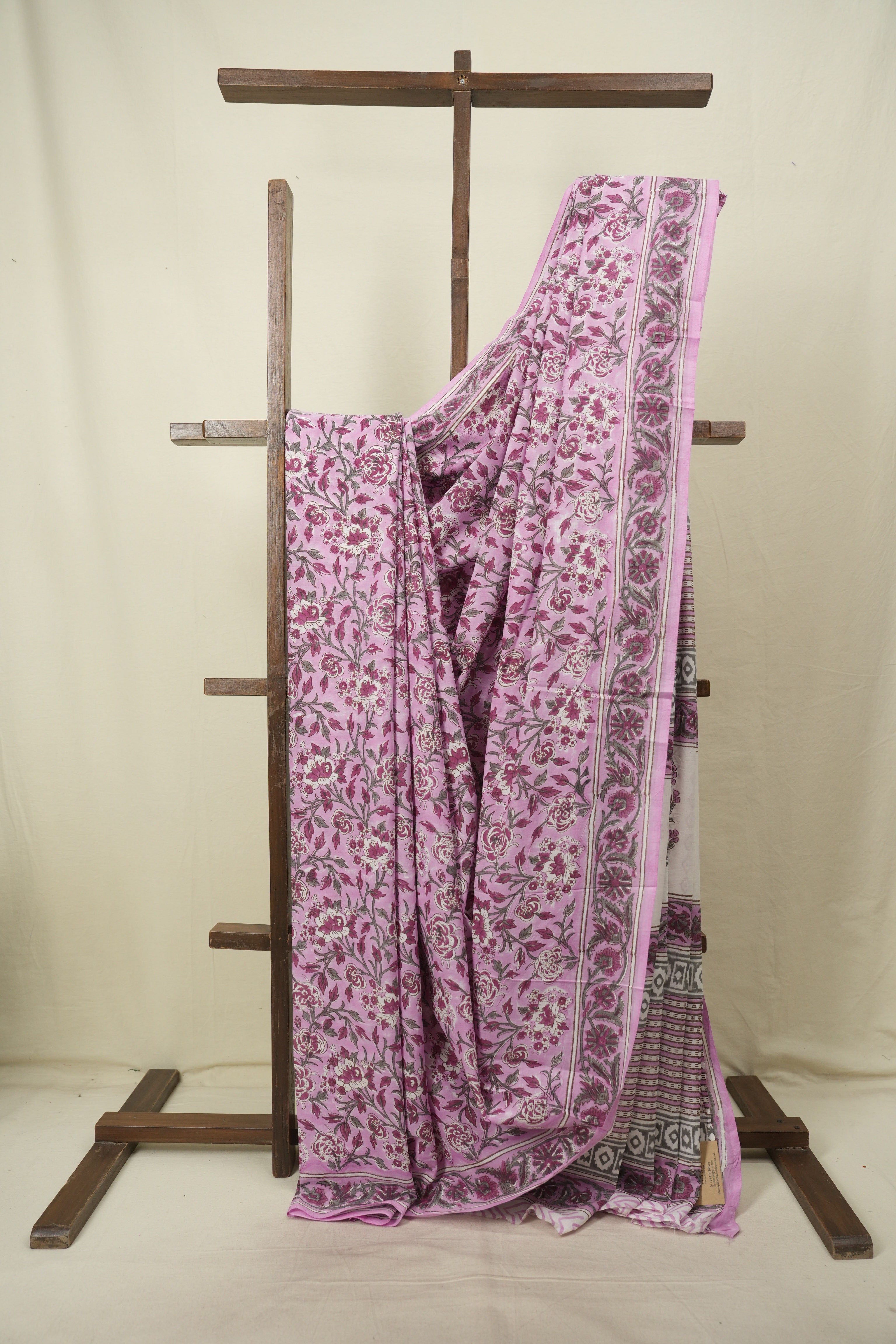 Pink HBP Cotton Saree - SRPCS3697