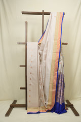 Cream Banarasi Silk Saree - SRCBSS947