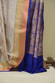 Cream Banarasi Silk Saree - SRCBSS947
