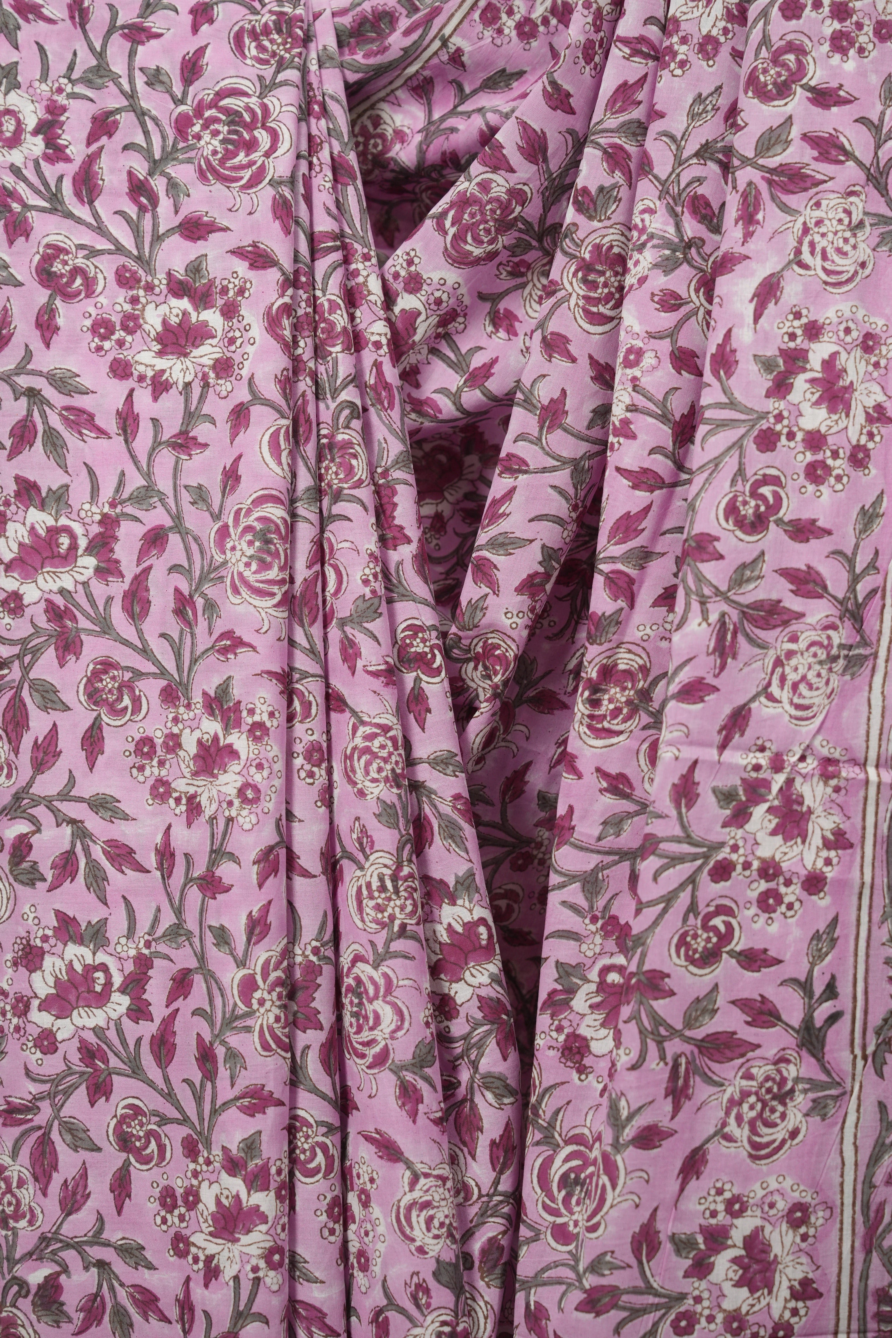 Pink HBP Cotton Saree - SRPCS3697