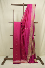 Rani Pink Banarasi Silk Saree - SRRPBSS946