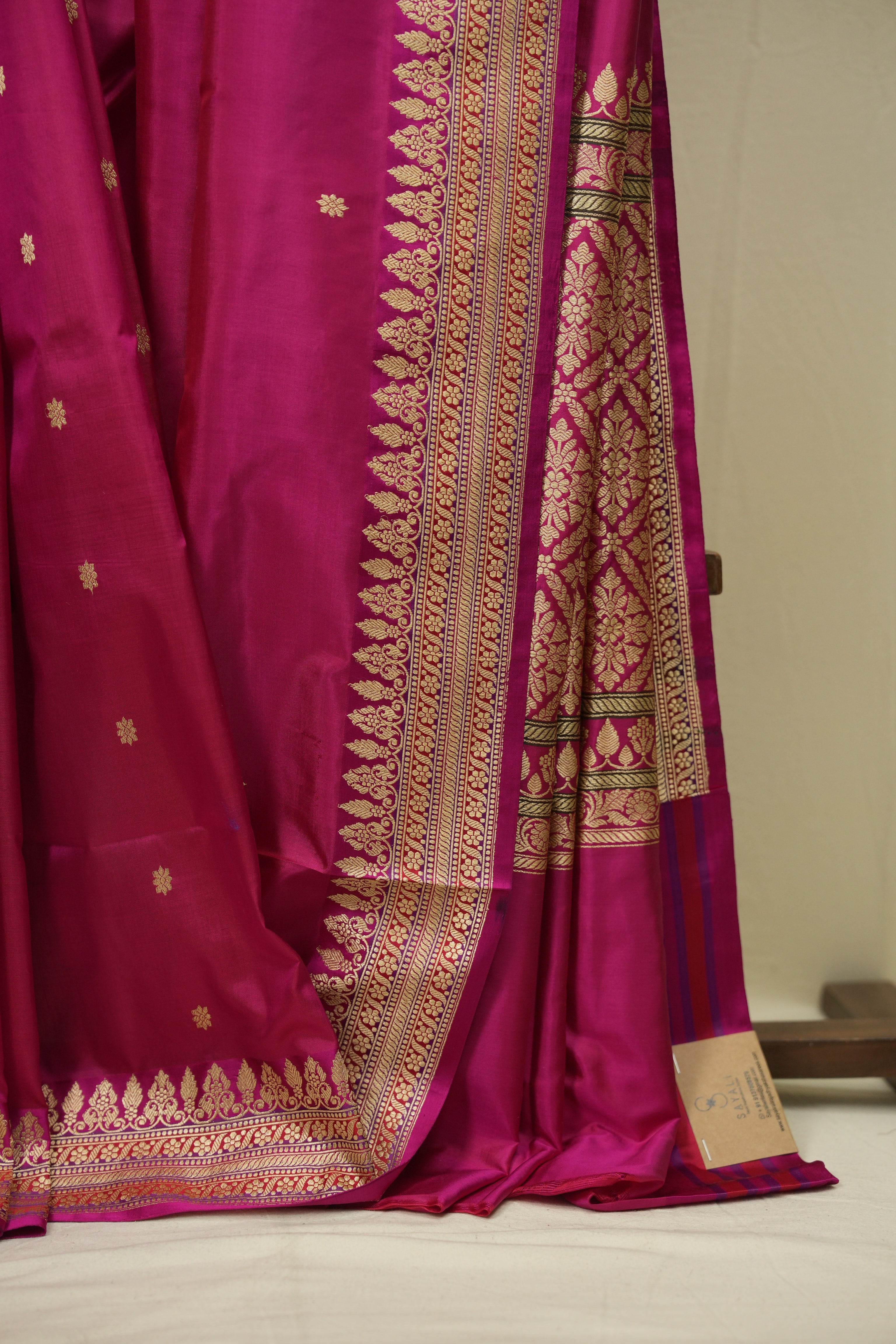 Rani Pink Banarasi Silk Saree - SRRPBSS946