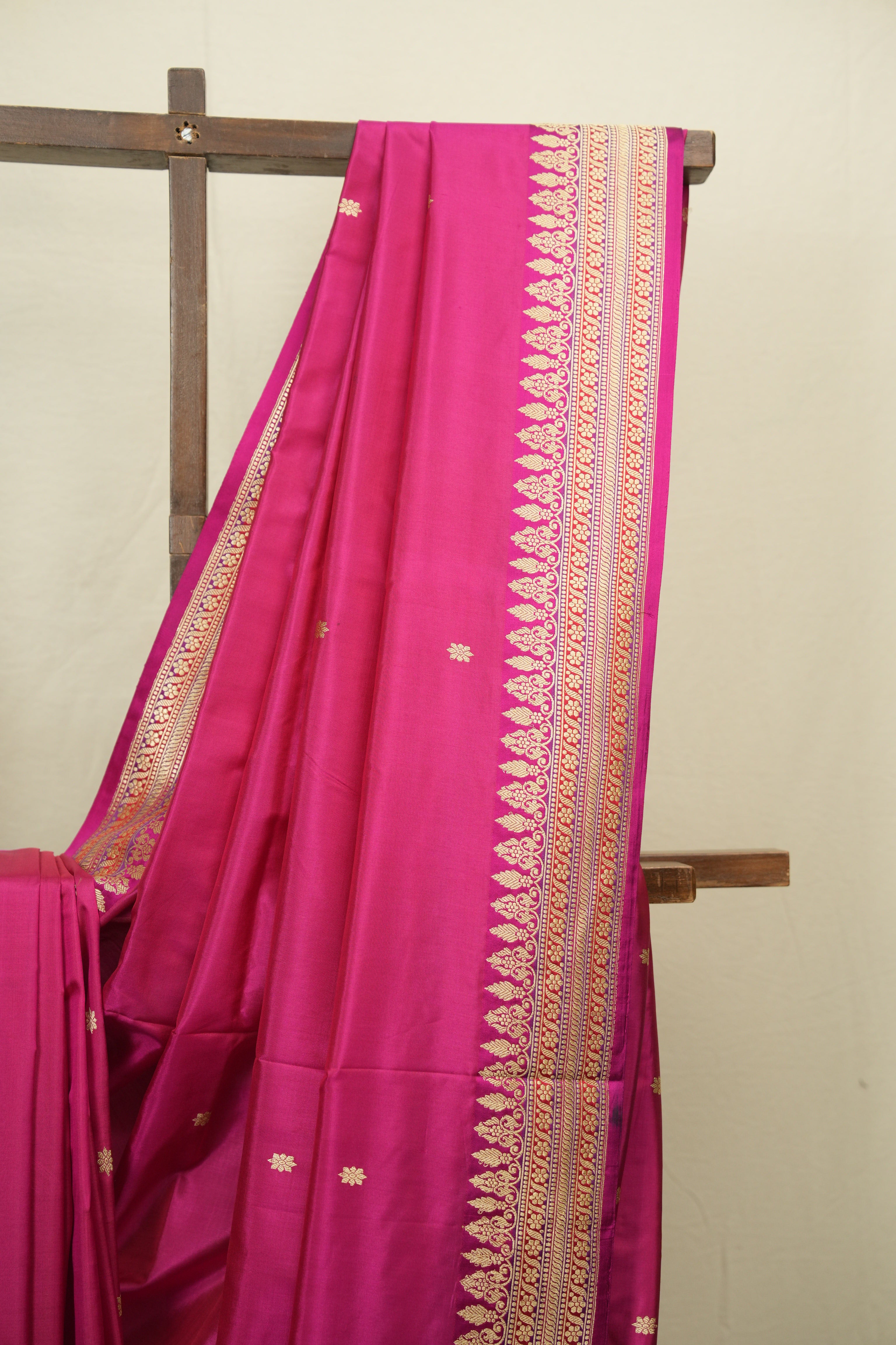Rani Pink Banarasi Silk Saree - SRRPBSS946