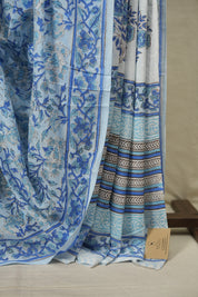 Blue HBP Cotton Saree - SRBCS3698