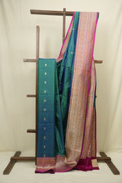 Peacock Green Banarasi Silk Saree - SRPGBSS944