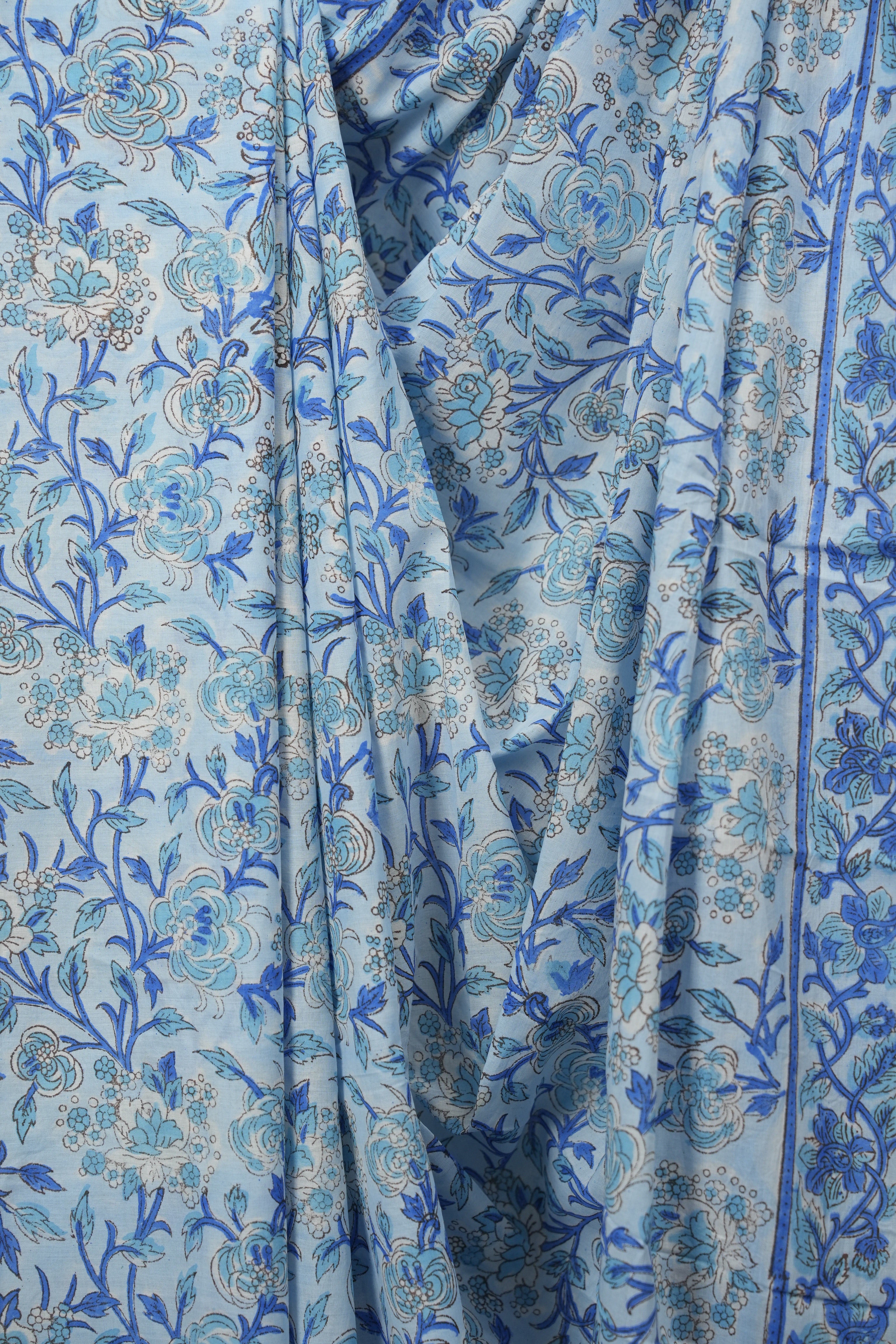 Blue HBP Cotton Saree - SRBCS3698